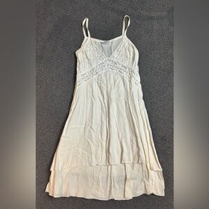 Hardtail Forever Tank Crochet Lace Dress Size Small Midi Length White
